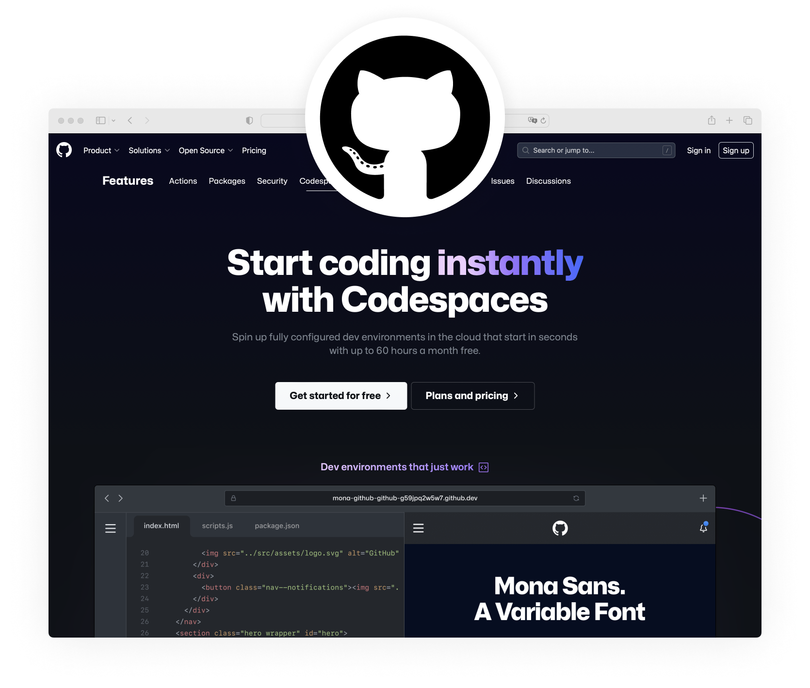GitHub Codespaces  